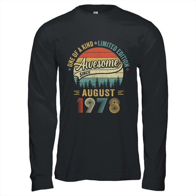 August 1978 Vintage 45 Years Old Retro 45th Birthday Shirt & Hoodie | teecentury