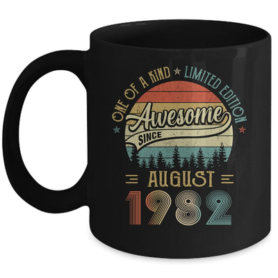 August 1982 Vintage 40 Years Old Retro 40th Birthday Mug Coffee Mug | Teecentury.com