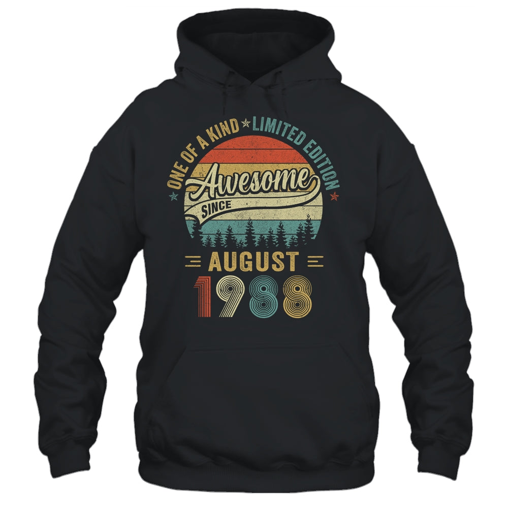 August 1988 Vintage 35 Years Old Retro 35th Birthday Shirt & Hoodie | teecentury