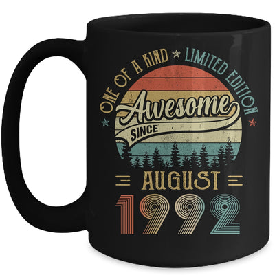 August 1992 Vintage 30 Years Old Retro 30th Birthday Mug Coffee Mug | Teecentury.com