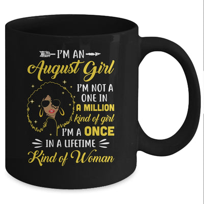 August Birthday Gifts I'm A Queen Black Women Girl Mug Coffee Mug | Teecentury.com
