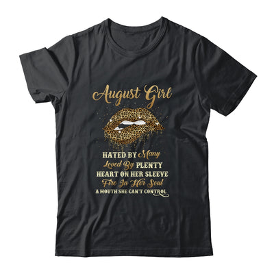 August Girl Birthday Funny Leopard Lips Women T-Shirt & Tank Top | Teecentury.com