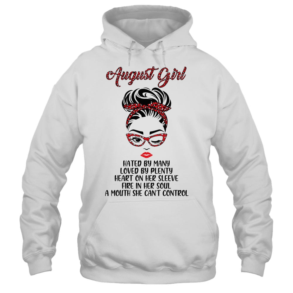 August Girl Hated By Many Loved By Plenty Leopard Women T-Shirt & Tank Top | Teecentury.com