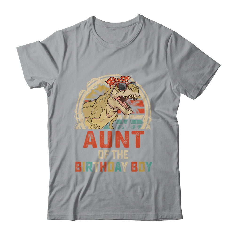 Aunt Dinosaur Of The Birthday Boy Matching Family Shirt & Hoodie | teecentury