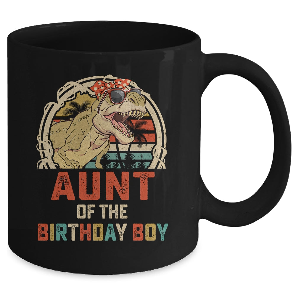Aunt Dinosaur Of The Birthday Boy Matching Family Mug | teecentury