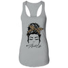 Aunt Life Messy Bun Hair Bandana Leopard Print T-Shirt & Tank Top | Teecentury.com