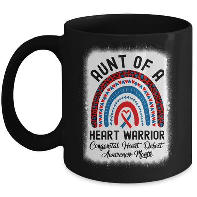Aunt Of A Warrior CHD Congenital Heart Defect Awareness Month Mug Mug | teecentury