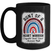 Aunt Of A Warrior CHD Congenital Heart Defect Awareness Month Mug Mug | teecentury