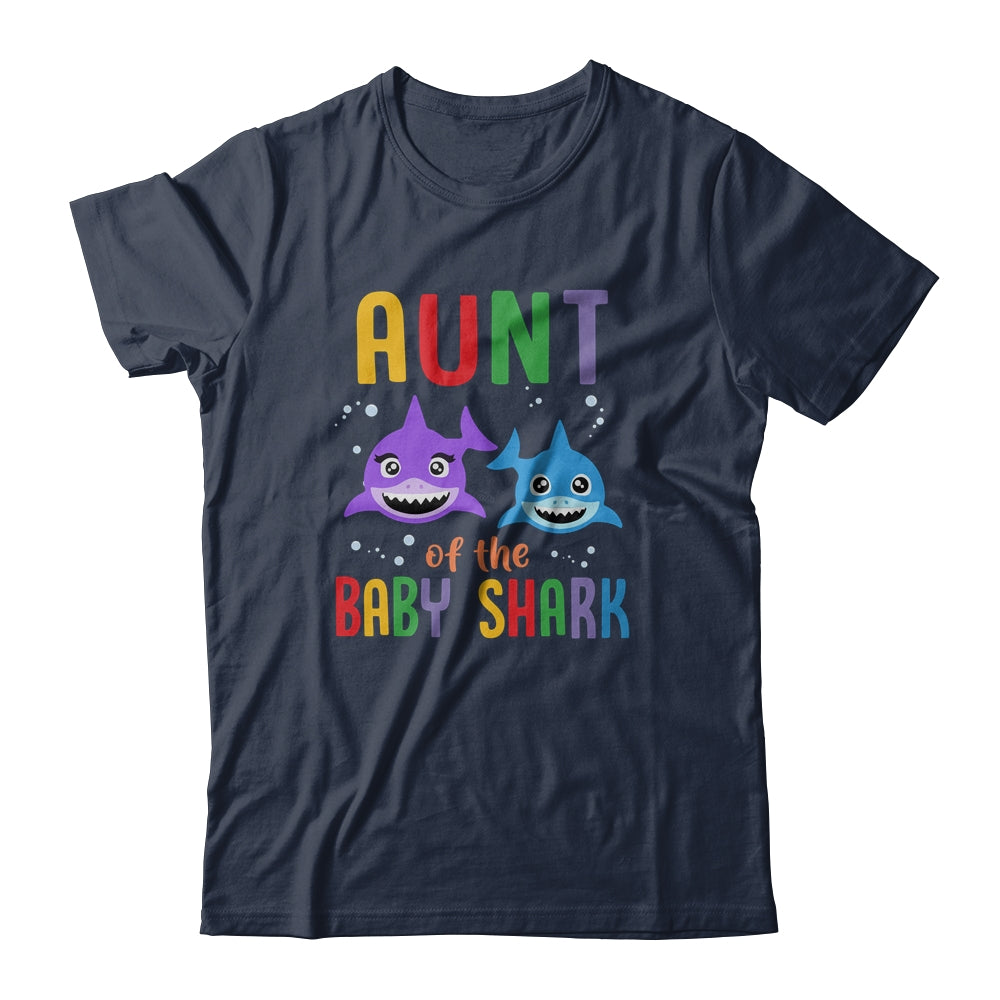 Aunt Of The Baby Shark Birthday Aunt Shark Shirt Aunt Of The Baby Shark Birthday Aunt Shark Shirt