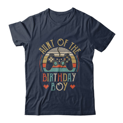 Aunt Of The Birthday Boy Vintage Matching Gamer Birthday T-Shirt & Hoodie | Teecentury.com