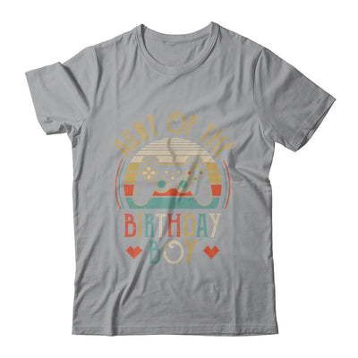 Aunt Of The Birthday Boy Vintage Matching Gamer Birthday T-Shirt & Hoodie | Teecentury.com