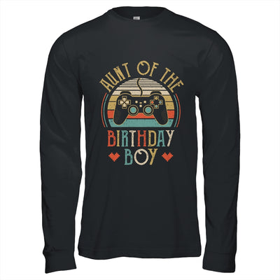 Aunt Of The Birthday Boy Vintage Matching Gamer Birthday T-Shirt & Hoodie | Teecentury.com