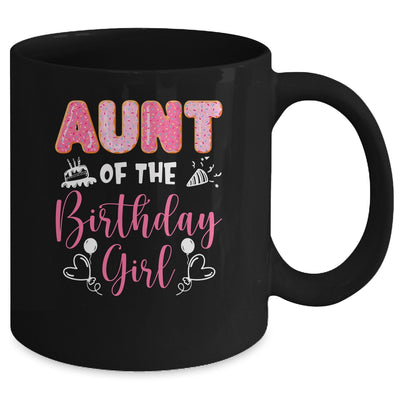 Aunt Of The Birthday Girl Family Donut Birthday Mug | teecentury