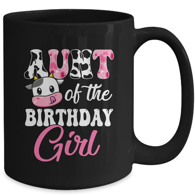 Aunt Of The Birthday Girl Farm Cow 1st Birthday Girl Mug | teecentury