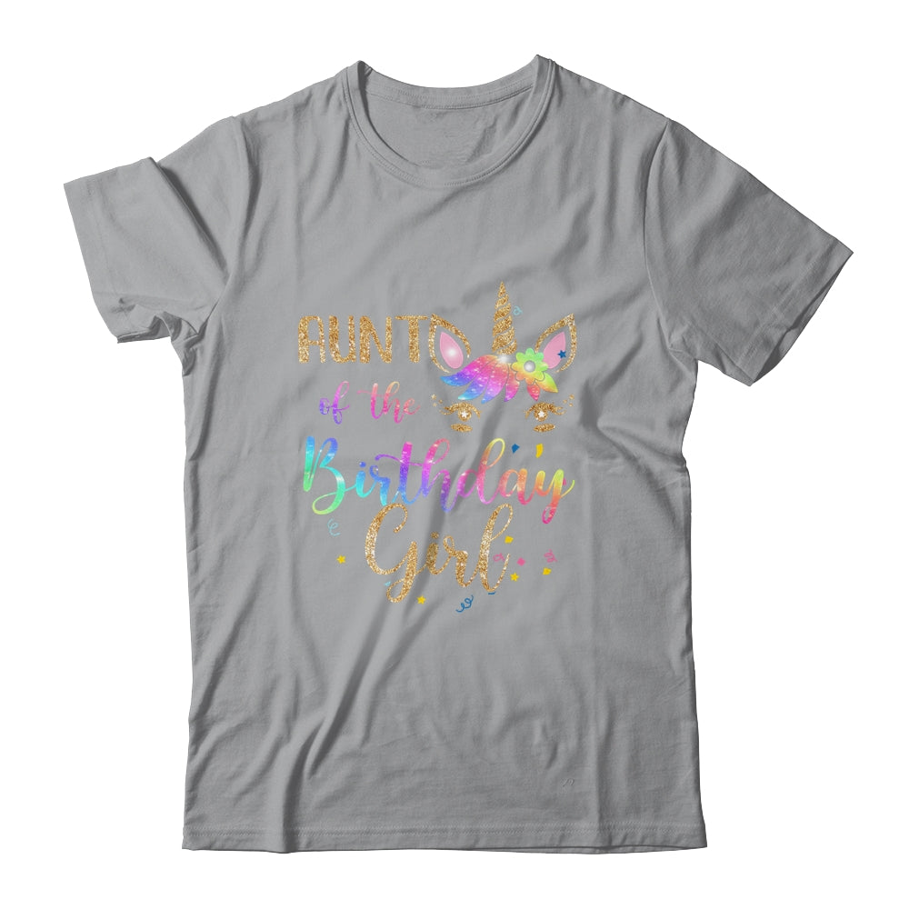 Aunt Of The Birthday Girl Niece Unicorn Birthday Gift T-Shirt & Hoodie | Teecentury.com