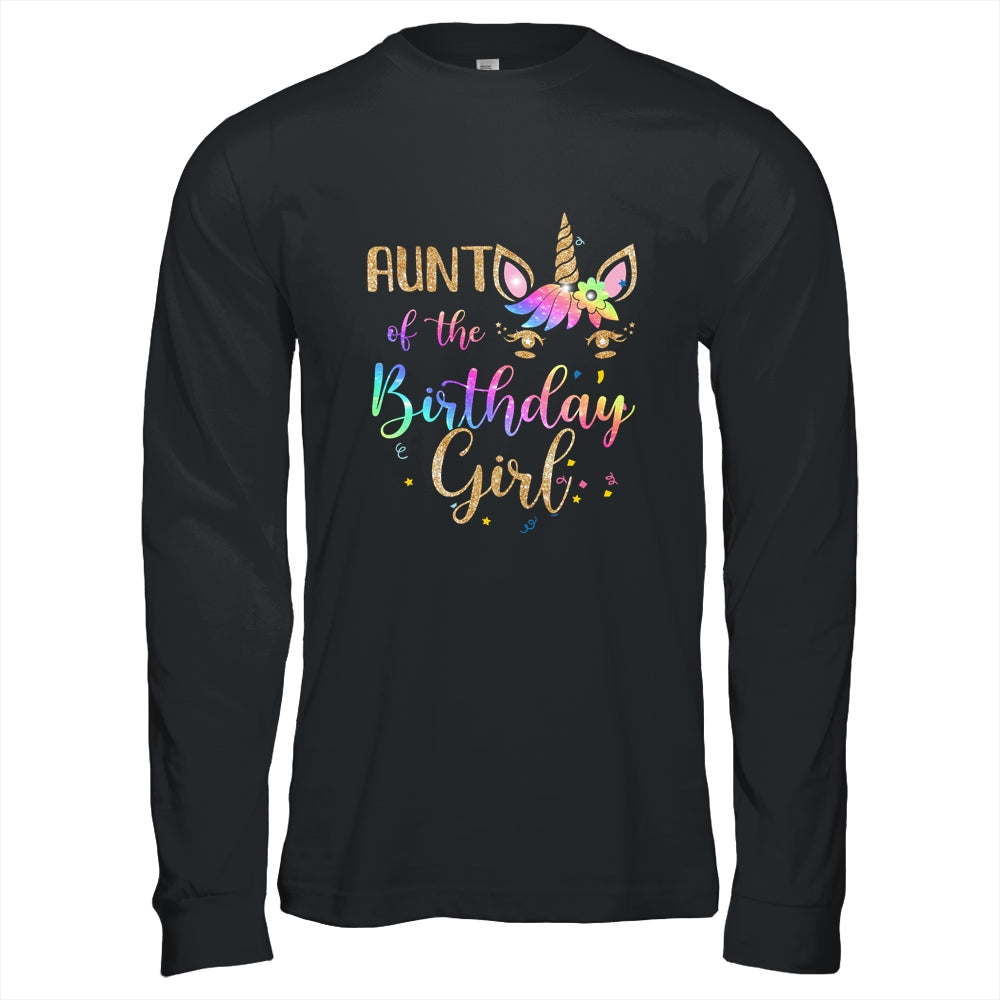 Aunt Of The Birthday Girl Niece Unicorn Birthday Gift T-Shirt & Hoodie | Teecentury.com