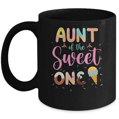 Aunt Of The Sweet One Ice Cream 1st First Birthday Family Mug | teecentury