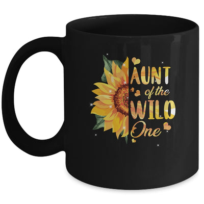 Aunt Of The Wild One 1st Birthday Sunflower Mug Coffee Mug | Teecentury.com