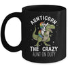 Aunticorn Crazy Aunt Auntie Aunt T-Rex Unicorn Mug Coffee Mug | Teecentury.com