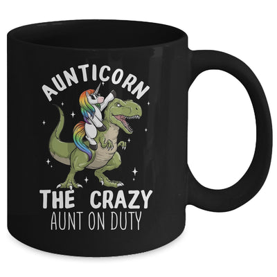 Aunticorn Crazy Aunt Auntie Aunt T-Rex Unicorn Mug Coffee Mug | Teecentury.com