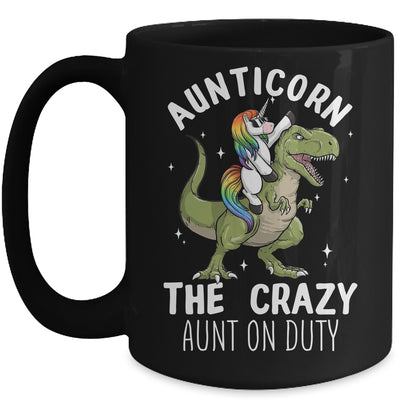 Aunticorn Crazy Aunt Auntie Aunt T-Rex Unicorn Mug Coffee Mug | Teecentury.com