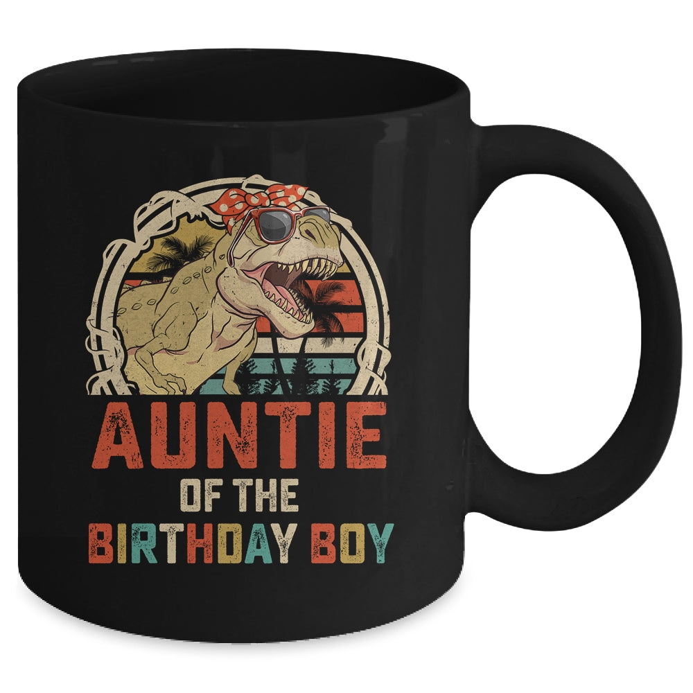 Auntie Dinosaur Of The Birthday Boy Matching Family Mug | teecentury