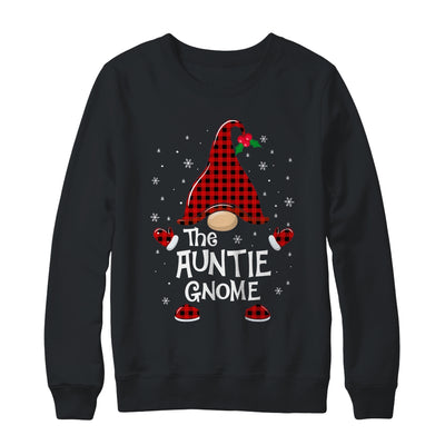 Auntie Gnome Buffalo Plaid Matching Christmas Pajama Gift T-Shirt & Sweatshirt | Teecentury.com
