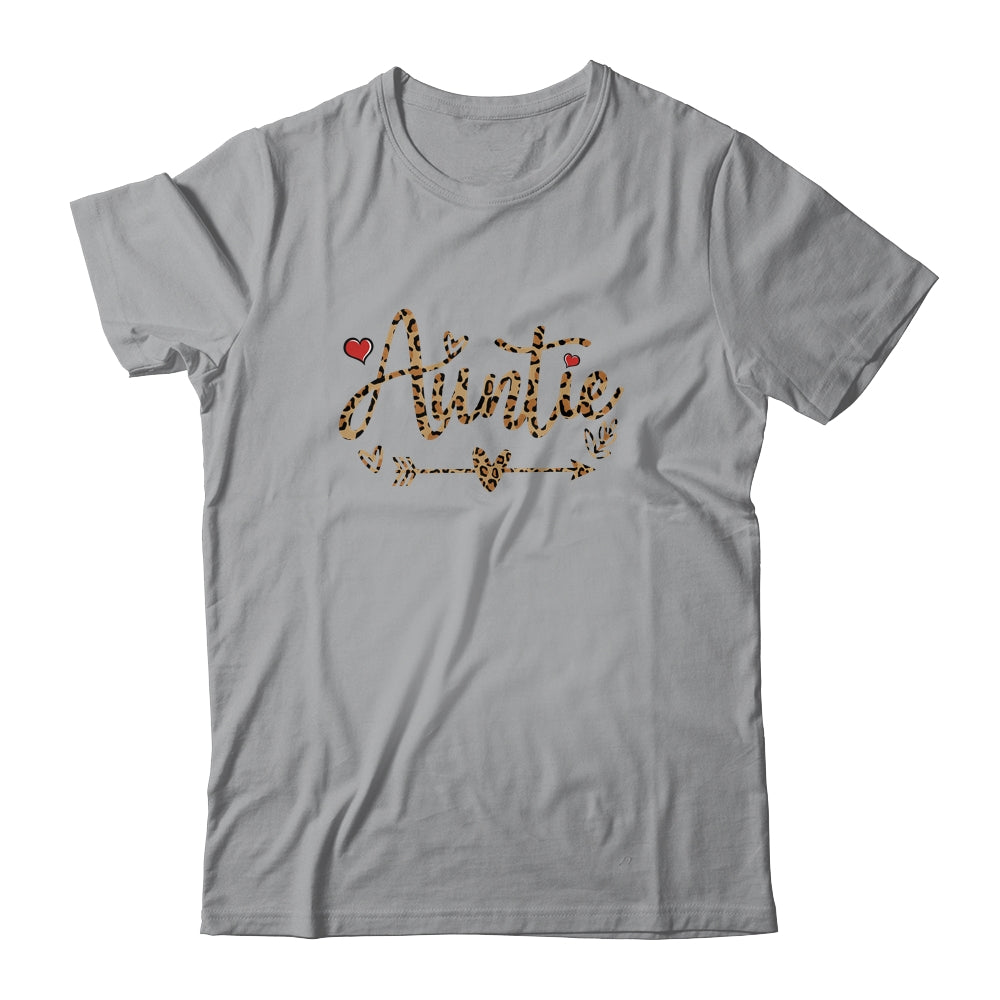 Auntie Leopard Aunt New Auntie First Time Gifts T-Shirt & Tank Top | Teecentury.com