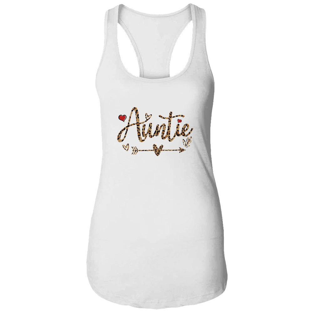 Auntie Leopard Aunt New Auntie First Time Gifts T-Shirt & Tank Top | Teecentury.com