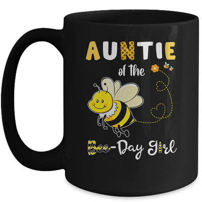 Auntie Of The Bee Birthday Girl Family Matching Mug Coffee Mug | Teecentury.com