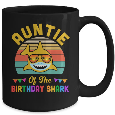 Auntie Of The Shark Birthday Auntie Matching Family Mug | teecentury