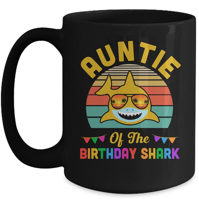 Auntie Of The Shark Birthday Auntie Matching Family Mug | teecentury