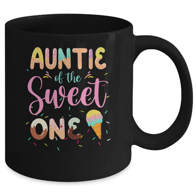 Auntie Of The Sweet One Ice Cream 1st First Birthday Family Mug | teecentury