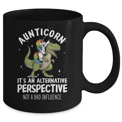 Auntie Unicorn Not Bad Influence Aunt T-Rex Aunticorn Mug Coffee Mug | Teecentury.com