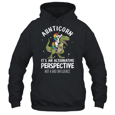 Auntie Unicorn Not Bad Influence Aunt T-Rex Aunticorn T-Shirt & Tank Top | Teecentury.com