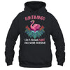 Auntimingo Like An Aunt Only Awesome Floral Flamingo Gift T-Shirt & Hoodie | Teecentury.com