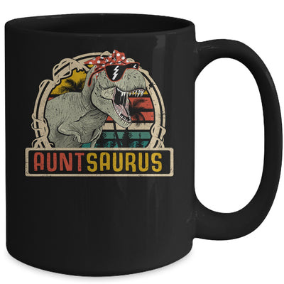 Auntsaurus T Rex Dinosaur Aunt Saurus Family Matching Mug Coffee Mug | Teecentury.com