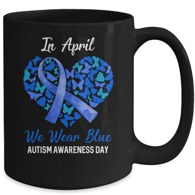 Autism Awareness Day We Wear Blue In April Autism Warriors Mug Coffee Mug | Teecentury.com
