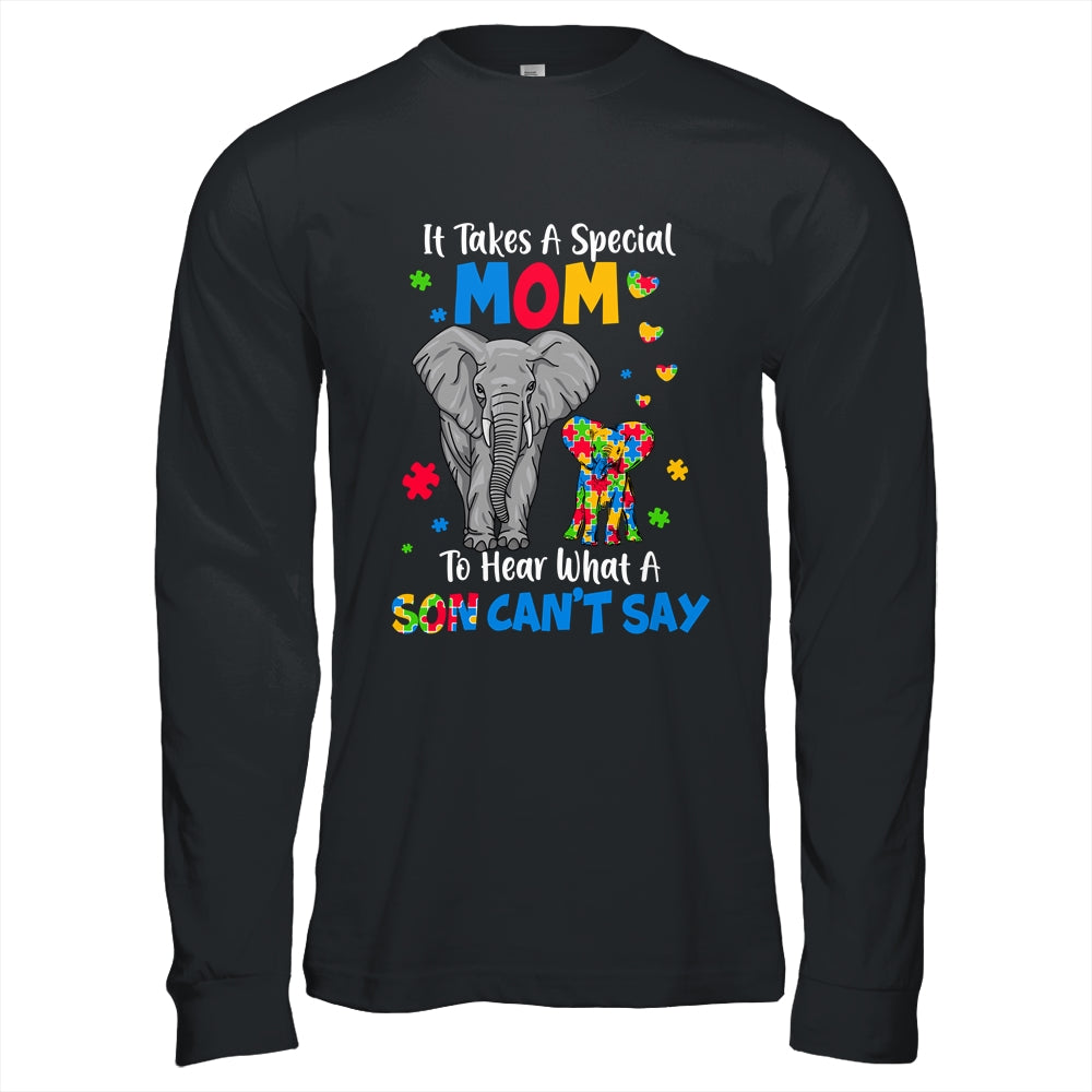 Autism Awareness Family Support Autism Mom Elephants Shirt & Hoodie | teecentury