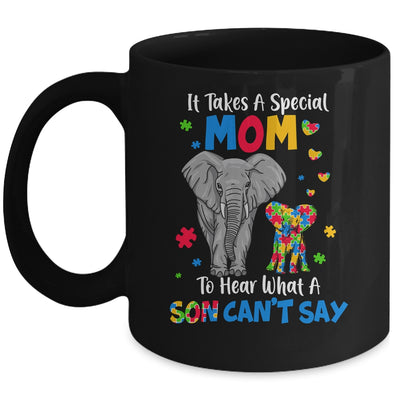 Autism Awareness Family Support Autism Mom Elephants Mug | teecentury