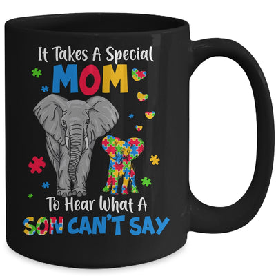 Autism Awareness Family Support Autism Mom Elephants Mug | teecentury