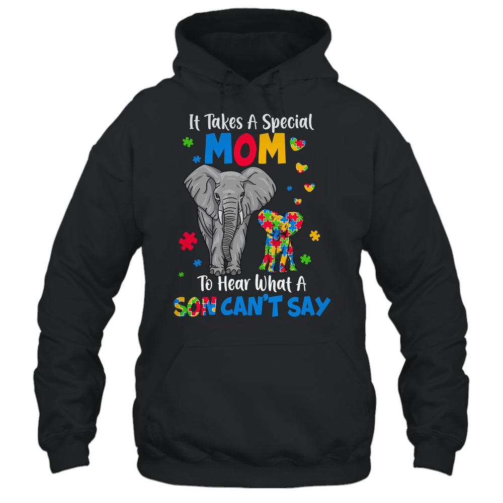 Autism Awareness Family Support Autism Mom Elephants Shirt & Hoodie | teecentury