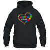 Autism Awareness Heart Puzzle Piece Support Autistic Shirt & Tank Top | teecentury