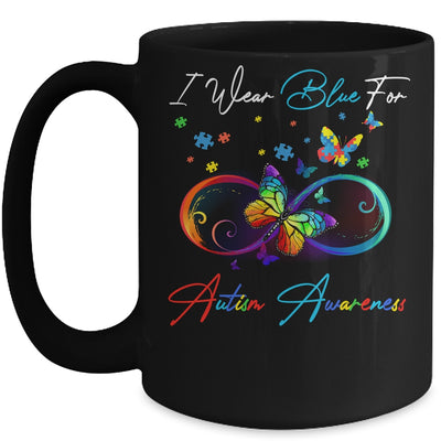 Autism Awareness I Wear Blue For Autism Awareness Mug Coffee Mug | Teecentury.com