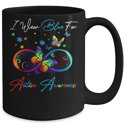 Autism Awareness I Wear Blue For Autism Awareness Mug Coffee Mug | Teecentury.com