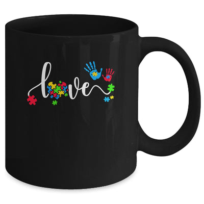 Autism Awareness Love Autism Puzzle Heart ASD Supporter Mug | teecentury