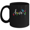 Autism Awareness Love Autism Puzzle Heart ASD Supporter Mug | teecentury