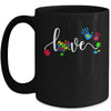 Autism Awareness Love Autism Puzzle Heart ASD Supporter Mug | teecentury