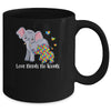 Autism Awareness Love Needs No Words Elephant Support Mug | teecentury