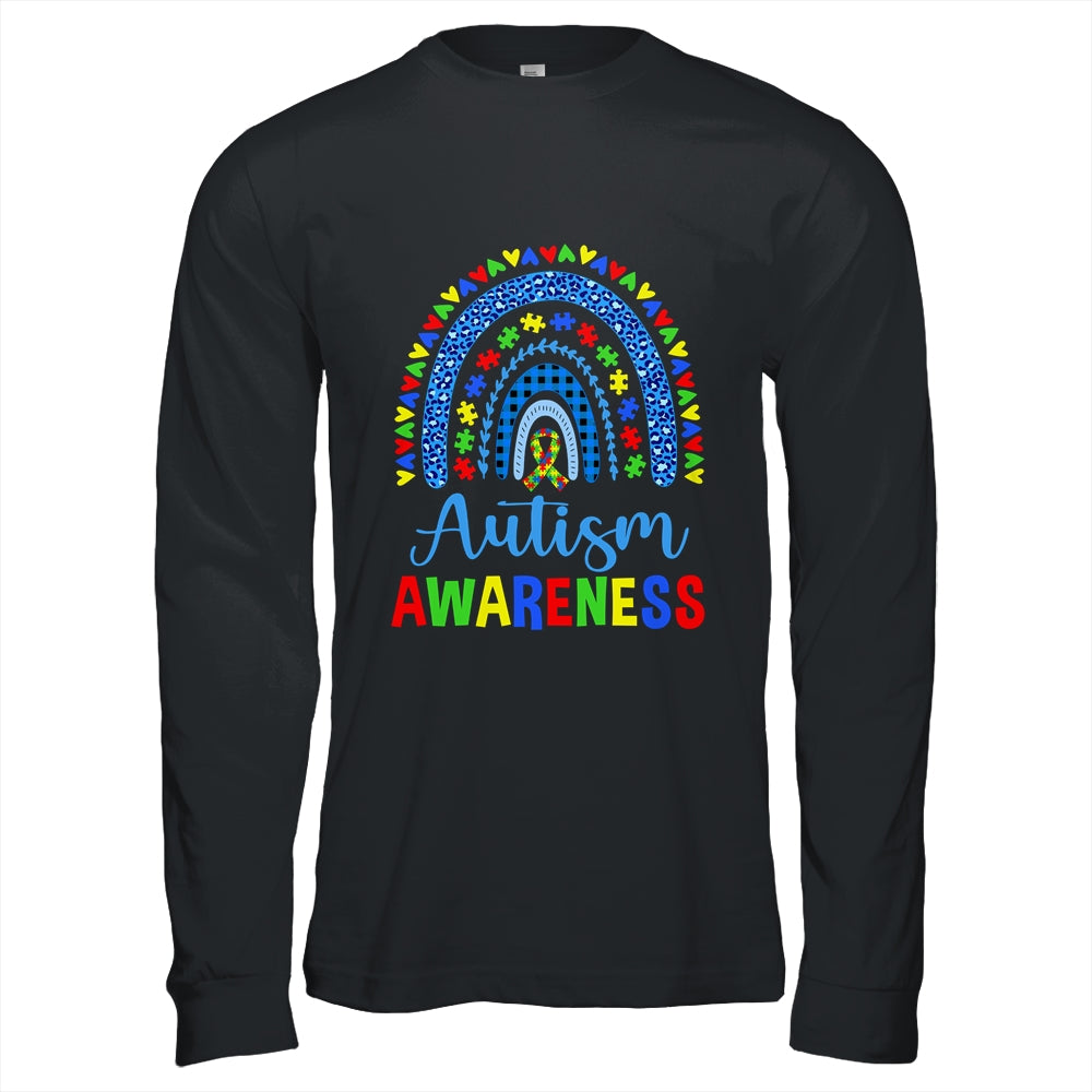 Autism Awareness Month Rainbow Puzzle Autism Awareness Shirt & Hoodie | teecentury